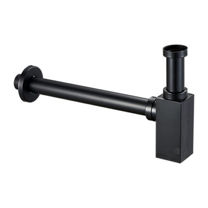 Sifão quadrado preto mate