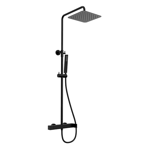 Cubik Chuveiro Completo Black Matt