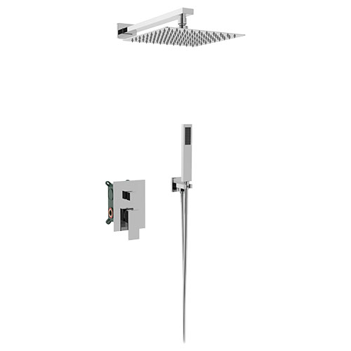 Cubik Kit de duche Chrome