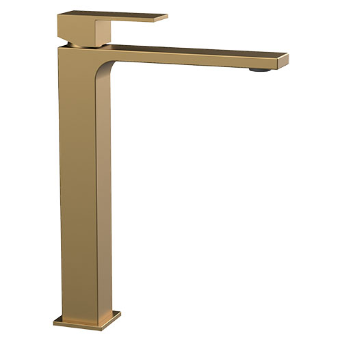 Cubik Lavatório Cano Alto Brushed Gold